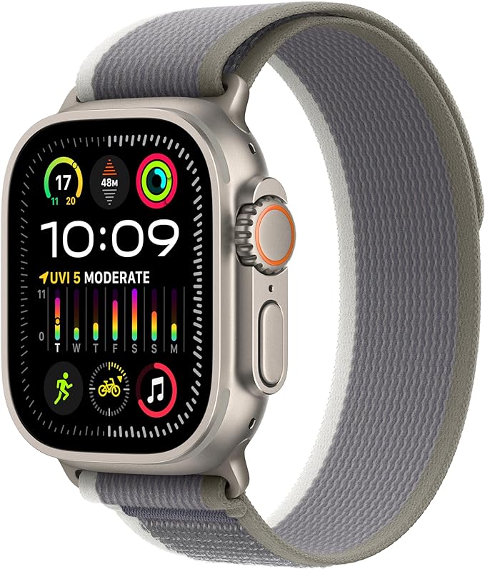 Apple Watch Ultra 2 GPS + Cellular 49mm Titanium Case with Trail LoopWearablesNext level adventure.The most rugged and capable Apple Watch pushes the limits again. Featuring the all-new S9 SiP. A magical new way to use your watch without touching the scre